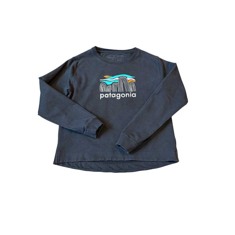 Patagonia Black Boulders Uprisal Crew Sweatshirt
